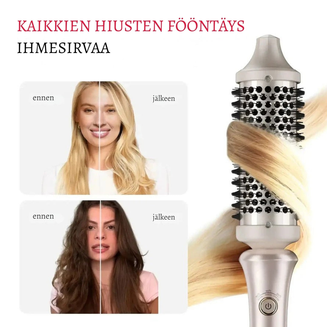 LämpöKiharra Pro – Antistaattinen lämpöharja kaikille hiustyypeille